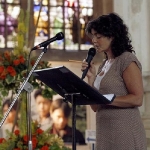 Oude Kerk, Amsterdam, 02-07-2006 Opening van de tentoonstelling.   Dieuwertje Blok